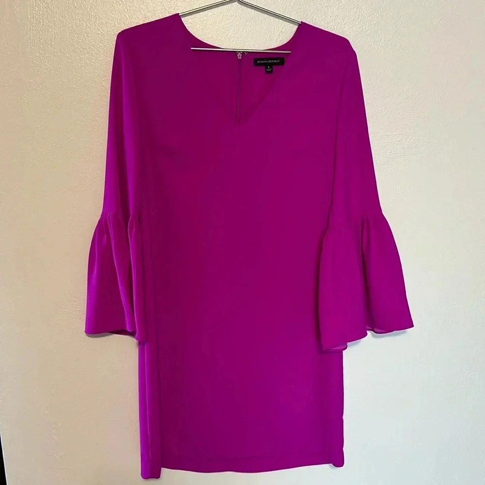Banana republic purple/pink dress